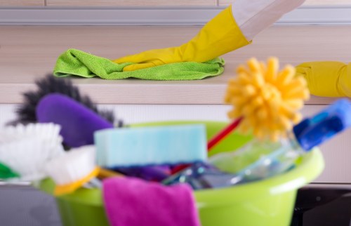 Commercial cleaners in SW8 maintaining a bright office space
