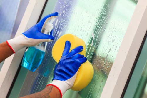 Professional carpet cleaner in SW8 deep cleaning a living room carpet