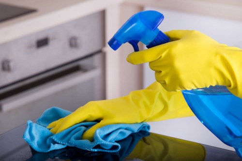 Daily cleaning supplies for an office in SW8